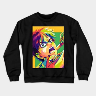 Eren jaeger wpap pop art Crewneck Sweatshirt